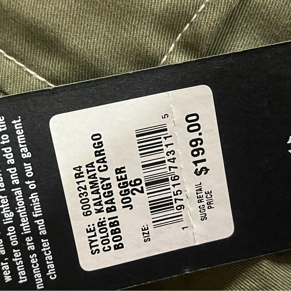 TRUE RELIGION OLIVE/MILITARY BOBBI BAGGY CARGO JOGGERS BIG T PANTS SIZE 26
